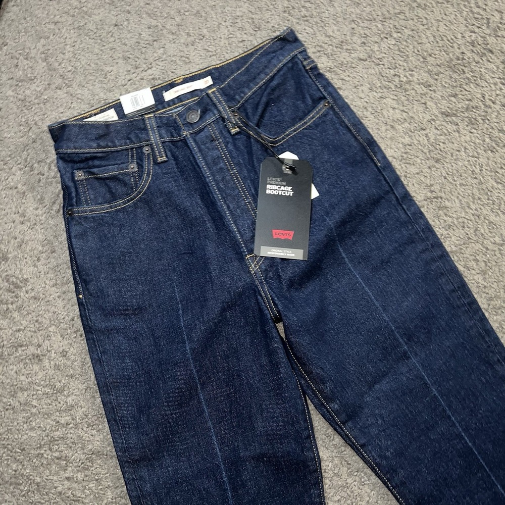 Levi's Premium Jeans Women's Blue Ribcage Bootcut Size 28x33